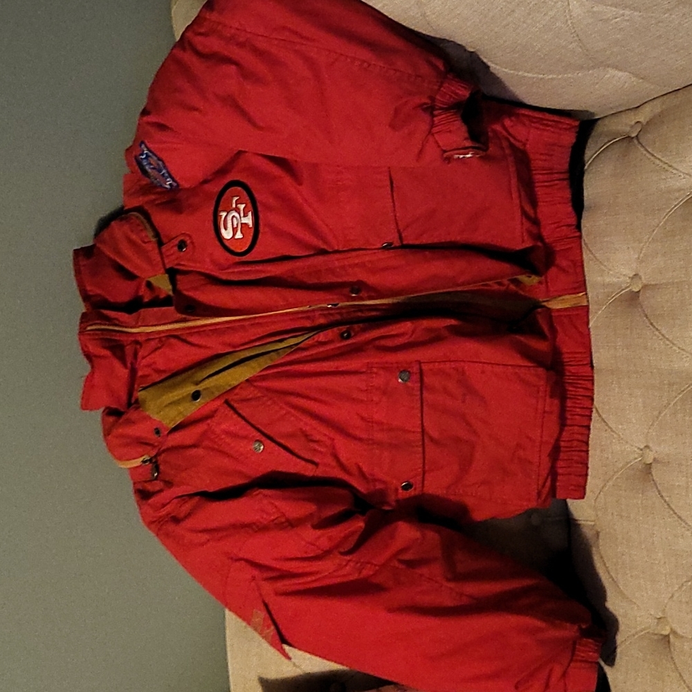100% cotton, triple goose 49ers jacket